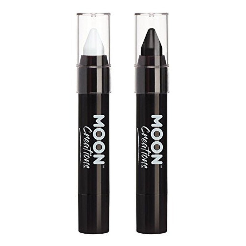 Face Paint Stick / Body Crayon Monochrome Set makeup for the Face & Body by Moon Creations - 0.12oz