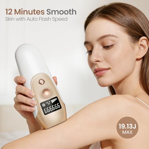 FELOOW IPL Hair Removal Device for Women - Permanent Laser System, 3 Weeks Results