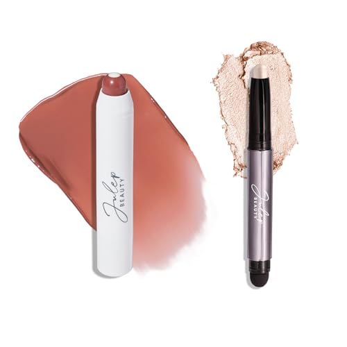 Julep Eyeshadow 101 Cr?me to Powder Waterproof Eyeshadow Stick, Pearl Shimmer Julep It's Balm: Tinted Lip Balm + Buildable Lip Color -Cinnamon raisin