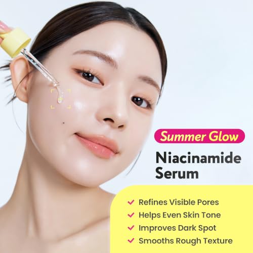 Niacinamide 10% Radiance Serum with Vitamin C & Glutathione for Brightening, Pore Refinement & Skin Texture - 30ml
