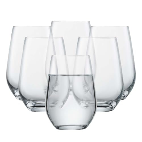 Clear 19 Ounce Universal Tumbler Set of 6 - Dishwasher Safe Tritan Glasses