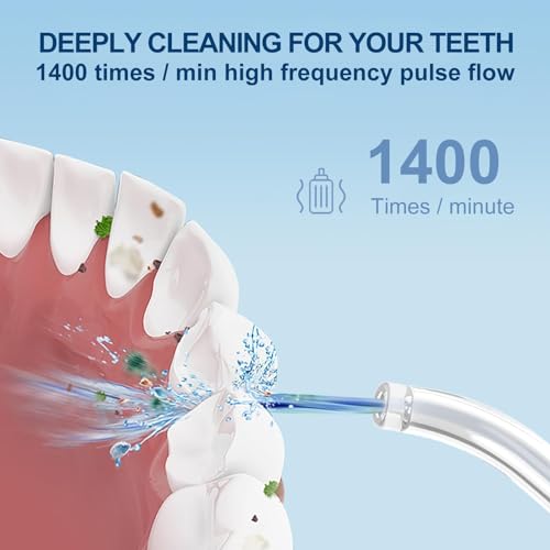 Cordless Travel Water Flosser with 5 Modes, Rechargeable, Waterproof, 300ml Tank