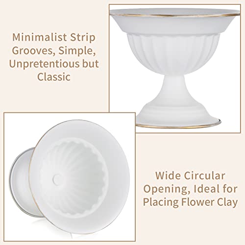 Sziqiqi White 5.1in Wedding Centerpiece Vase Set of 10 - Modern Flower Arrangements