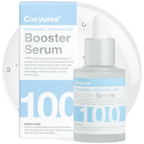Niacinamide + Hyaluronic Brightening Deep Dive Serum,10% Brightening Complex, Deep Hydration Glow & Smooth Texture, Fragrance-Free, 30ml(1.01 fl oz)