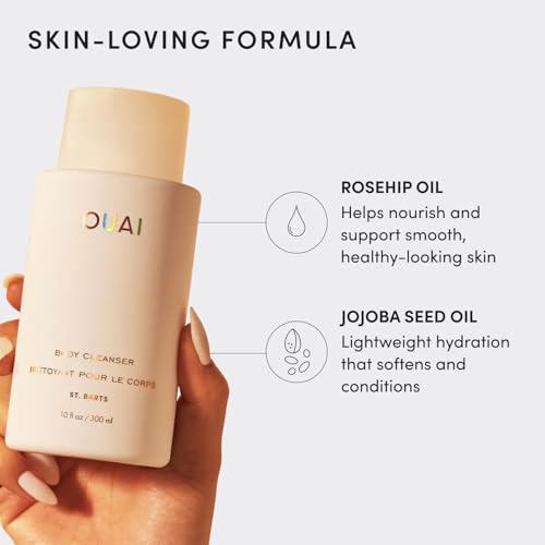 OUAI St. Barts Hydrating Foaming Body Wash 10 Fl Oz - Vegan Spa Shower
