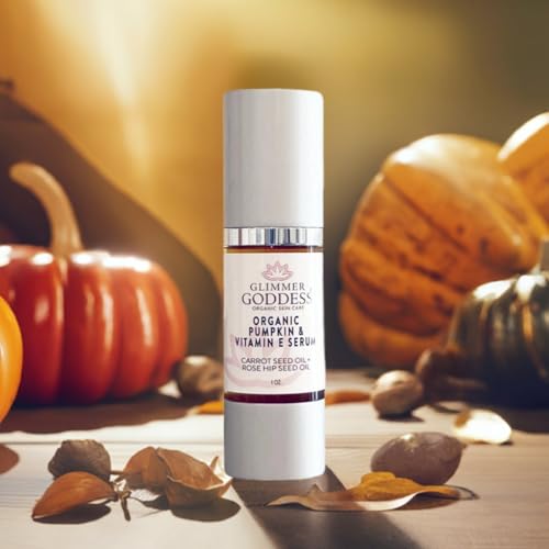 Organic Pumpkin & Vitamin E Face Serum - Exfoliating Glow & Youthful Skin, 1oz