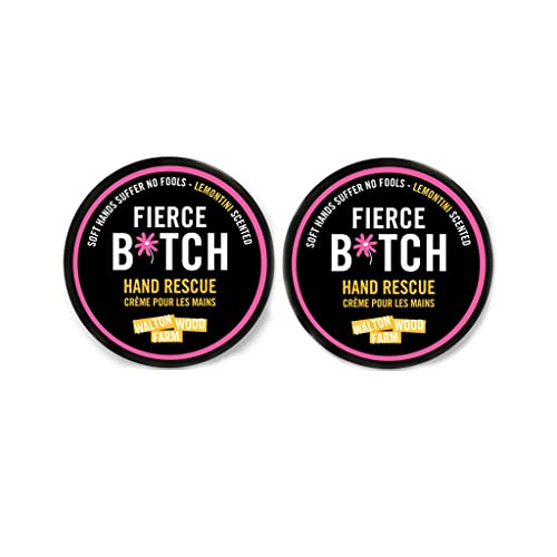 Hand Rescue Cream with Shea & Green Tea - Fierce B*tch 2 Pack - Deep Hydration