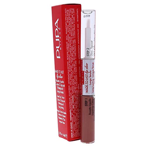 PUPA Milano Made To Last Lip Duo - Smudge-Proof Lip Color And Gloss - Highly Pigmented Shades - One Swipe Color Payoff - Gives Unrivaled Glassy Effect - Long Lasting - 012 Natural Nude - 0.13 Oz