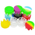 6ml Silicone Glass Wax Containers Airtight with Silicone Lid Concentrate Jar Multi Use (50)