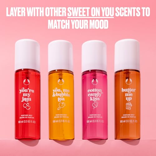 The Body Shop Cotton Candy Kiss Fragrance Mist 3.3 Fl Oz - Sweet Perfume Spray
