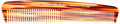 7.75 Inch Tortoise Pocket Comb - Handcrafted Swiss Hair Grooming Tool