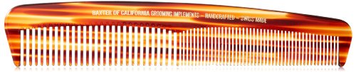 7.75 Inch Tortoise Pocket Comb - Handcrafted Swiss Hair Grooming Tool