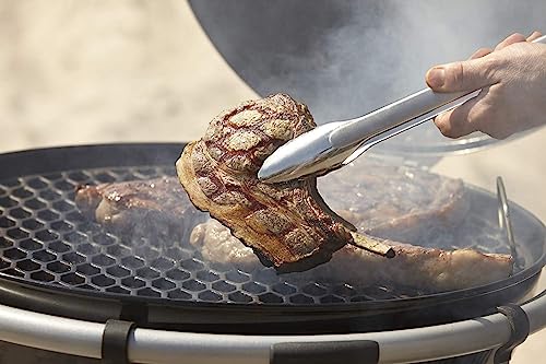 12-Inch Stainless Steel Locking Tongs with One-Handed Operation - Rösle