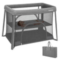 Travel Pack and Play with Bassinet - Grey Portable Baby Playpen & Sleep Space