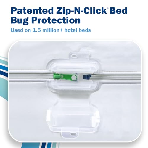 King Size Waterproof Mattress Encasement with Zip-Off Top - Bed Bug & Allergen Proof