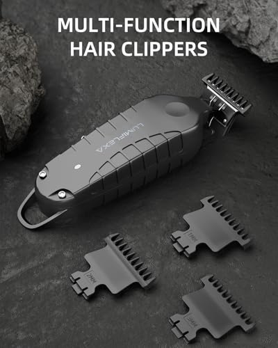 Cordless Hair & Beard Trimmer with Stainless Steel Blades, USB-C Rechargeable, Professional Grooming Kit