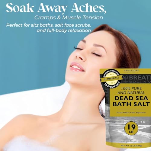 Dead Sea Bath Salt 80 Ounce Pack - Natural Mineral Salt for Soaking & Skin Care