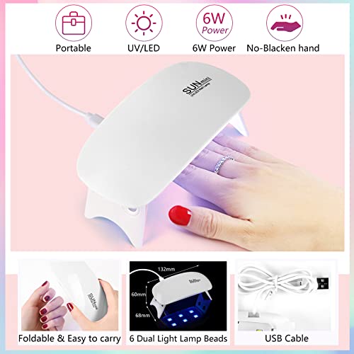 Acrylic Nail Kit for Beginners with Practice Hand & Drill - Gift Set