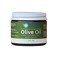 Nature's Salves and Soaps Cold Pressed Extra Virgin Olive Oil - 2oz Glass Jar - Holistic, Homeopathic, Natural, Dental, Skin, Hair