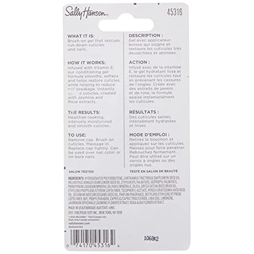 Sally Hansen Nail Treatment Cuticle Rehab¢â | Moisturizing Treatment with Jasmine, Rose & Vitamin E | Hydrates Nails & Cuticles, Reduces Breakage