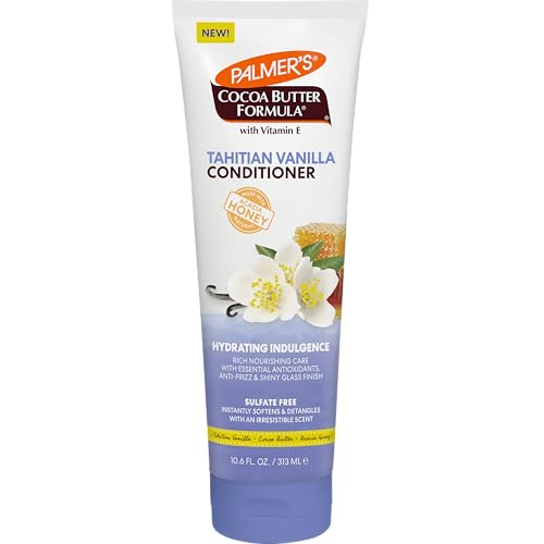 Palmer's Cocoa Butter Formula, Tahitian Vanilla Hair Conditioner, (10.6 Fl Oz), Hydrating & Moisturizing Detangler with Vitamin E & Acacia Honey for Shine, Smoothness & Frizz Control, All Hair Types