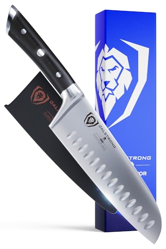 Dalstrong 7-Inch Santoku Knife Black G10 Handle - High-Carbon German Steel