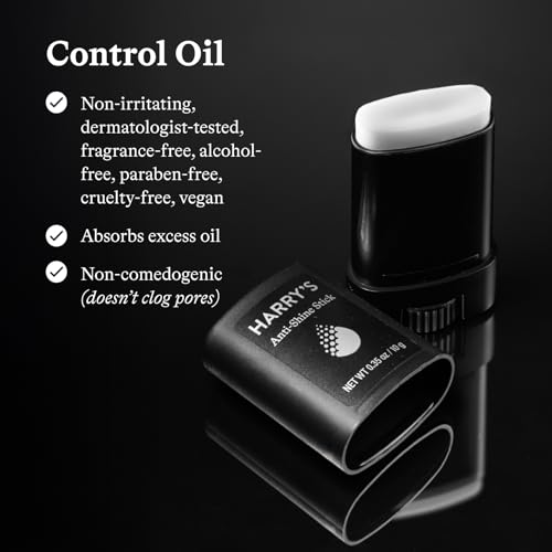 Harry's Anti-Shine Stick for Oily Skin 0.35 oz - Pack of 2 Travel Size