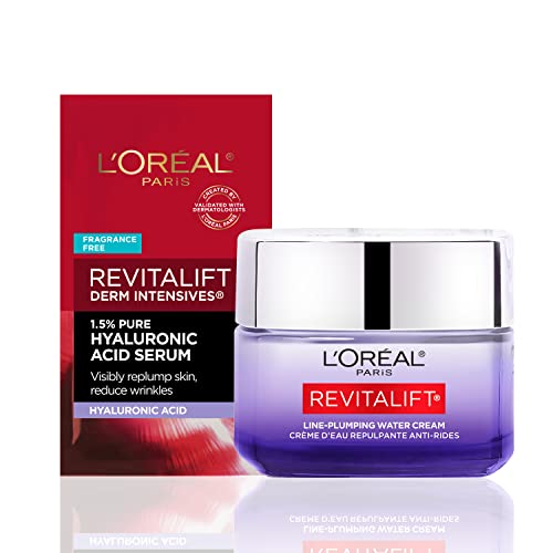 L'Oreal Paris Revitalift Hyaluronic Acid Water Cream & Serum Sample - Deep Hydration and Anti-Aging