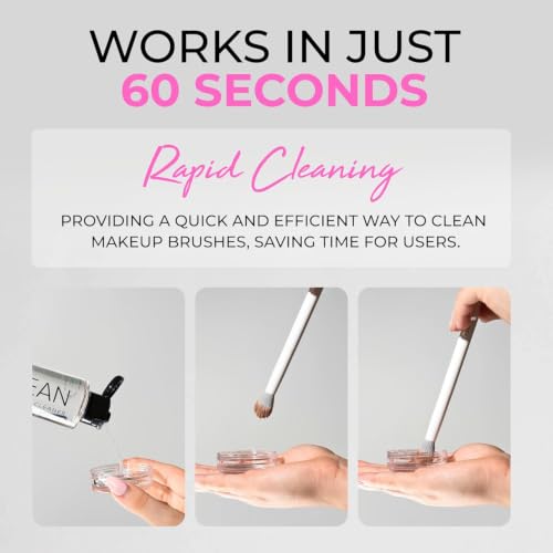 ISOCLEAN Makeup Brush Cleaner Spray 9 Fl Oz - Easy Pour with Dip Tray