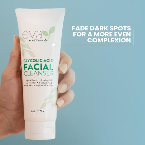 Eva Naturals Glycolic & Salicylic Acid Facial Cleanser - Tea Tree, 1 Fl Oz