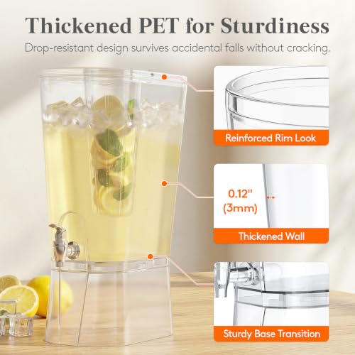 2 Gallon Drink Dispenser with Leak-Proof Spigot & Fruit Infuser - Variation 3