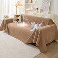 Warmstar Brown 91x150 Inch Waterproof Pet Couch Protector - Anti-Scratch Sofa Cover