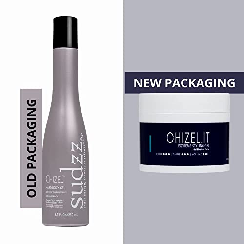 SUDZZFX Chizel.IT Hard Holding Hair Gel - Extreme Control, Alcohol-Free 6.8oz