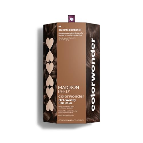 Madison Reed ColorWonder Demi-Permanent Hair Color Kit 6N Medium Brown - Brunette Bombshell