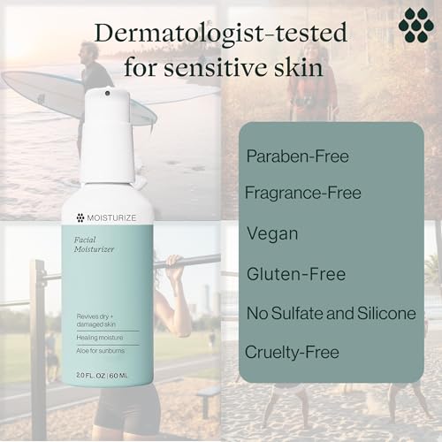 Face Moisturizer for Athletes with Hyaluronic Acid & Anti-Aging Benefits