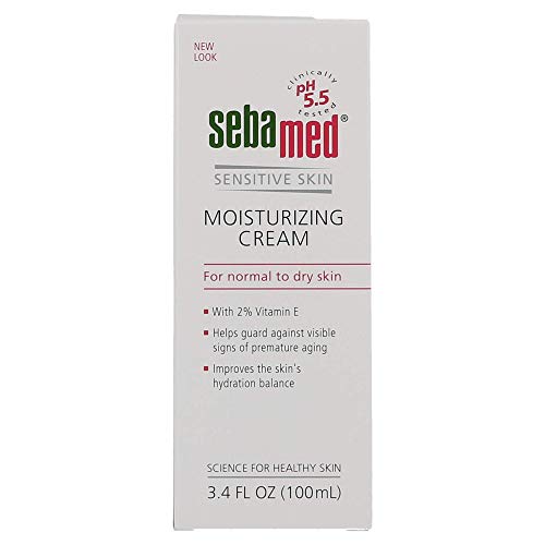 SEBAMED Moisturizing Face Cream with Pump 3.4oz for Sensitive Skin, Hypoallergenic & pH 5.5