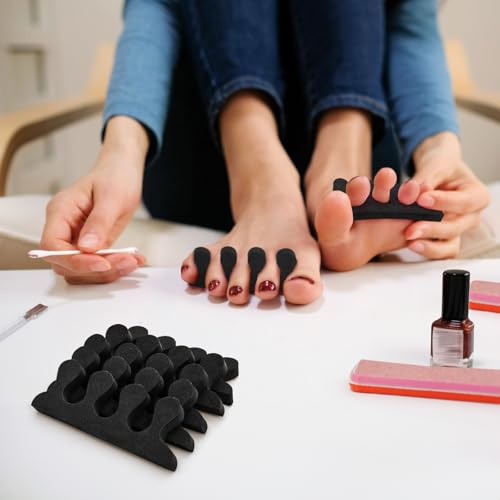 600 Pieces Toe Separators Kit for Pedicure and Foot Care - Flexible EVA Material