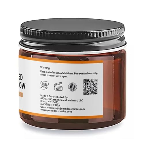 Beef Tallow Face Moisturizer - Grass Fed Beef Tallow for Skin Care- HandmadeTallow face Cream-Sensitive & Dry Skin, Eczema, Psoriasis, sunburn (UNSCENTED)