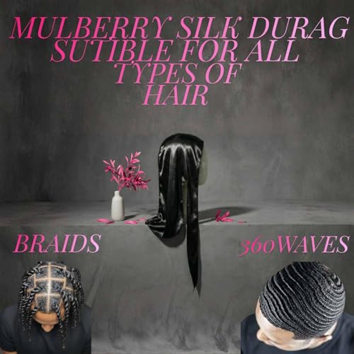 Royalty Roots Mulberry Silk Durag for Waves & Curly Hair - Premium Men & Women