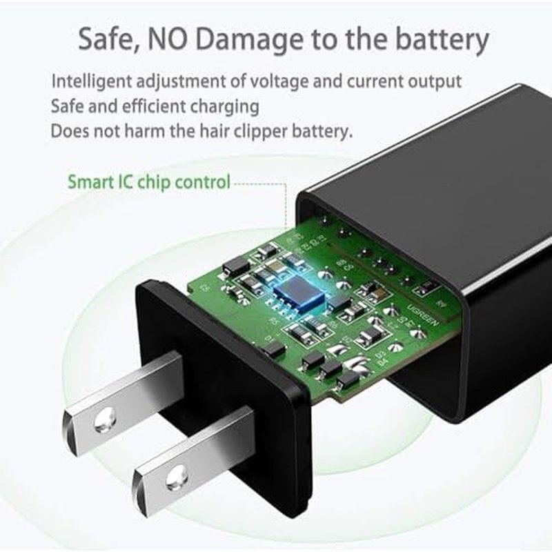 5V Trimmer Charger compatible with Hatteker RFC-588 RFC-598 RFC-690 RFC-692 RFC-696 RSCX-9598 RSCX-7568 Cordless Hair Trimmer Pro Hair Clippers Beard Trimmer & Electric Shaver Razor.