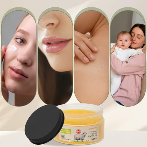 3.5 Ounce Pure Australian Lanolin Cream - Natural Moisturizer for Dry Skin & Nipple Relief