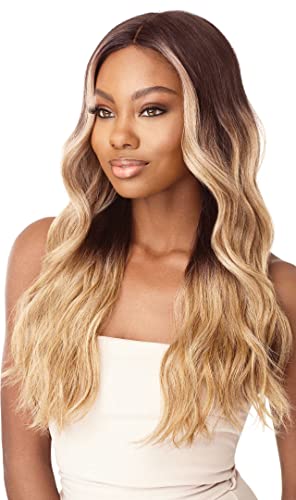 Outre Synthetic Lace Front Wig Stevie - Long Wavy Style, Heat Safe