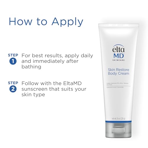 EltaMD Skin Restore Body Cream, Fragrance-Free Lotion for Women with Hyaluronic Acid and Niacinamide, Body Moisturizer, 8 oz Tube