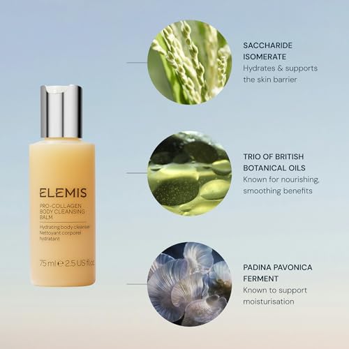 Elemis Pro-Collagen Body Cleansing Balm 2.5 Fl Oz Hydrating 3-in-1 Body Wash