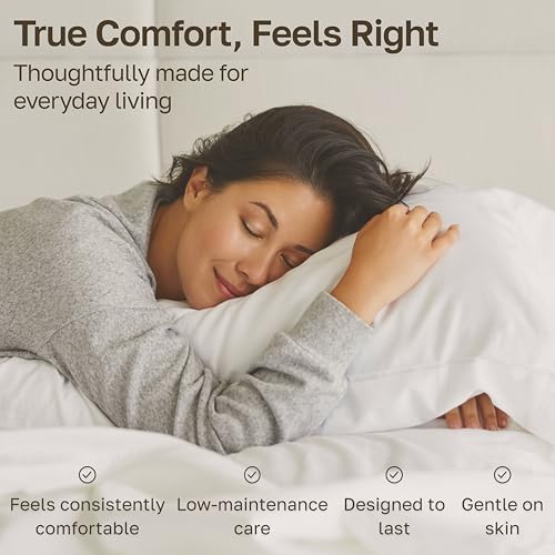 Bright White King Size Cotton Sateen Sheets Set - 600 Thread Count Luxury Bedding
