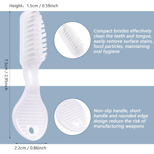 Mini Disposable Toothbrushes Bulk Pack - Soft Bristles for Travel & Camping