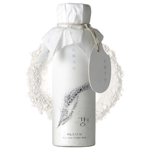 Rice Bran Powder Wash | Gentle Exfoliating Face Wash for Sensitive Skin | Vegan Enzyme Face Scrubber & Exfoliator for Sebum Control ? Product of Korea | 60 g (2.1 oz)
