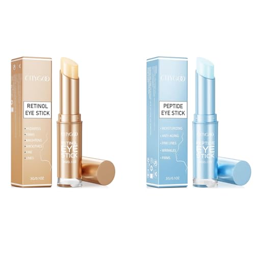 CITYGOO Retinol Eye Stick With Collagen, Hyaluronic Acid For Dark Circle, Under Eye Cream Anti Aging, For Puffiness and Bags Reduces Fine Lines