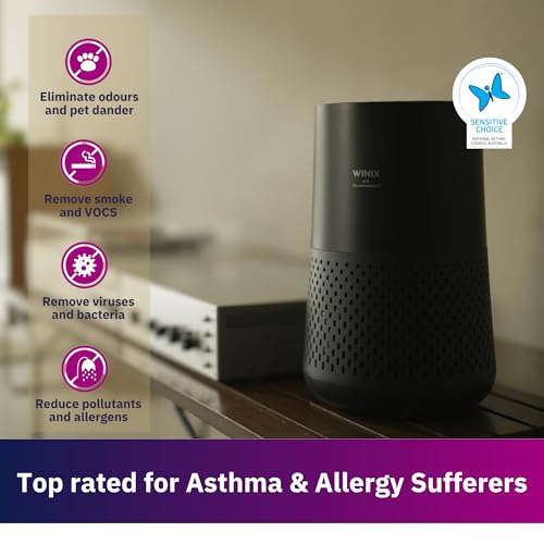 HEPA Air Purifier for Bedroom Charcoal Gray - Winix A230, 1110 Sq Ft
