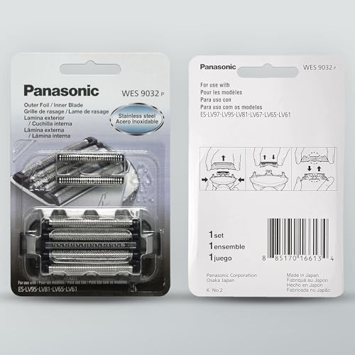 Panasonic Shaver Replacement Foil & Inner Blade Set WES9032P - 5 Pack for ARC5 Models